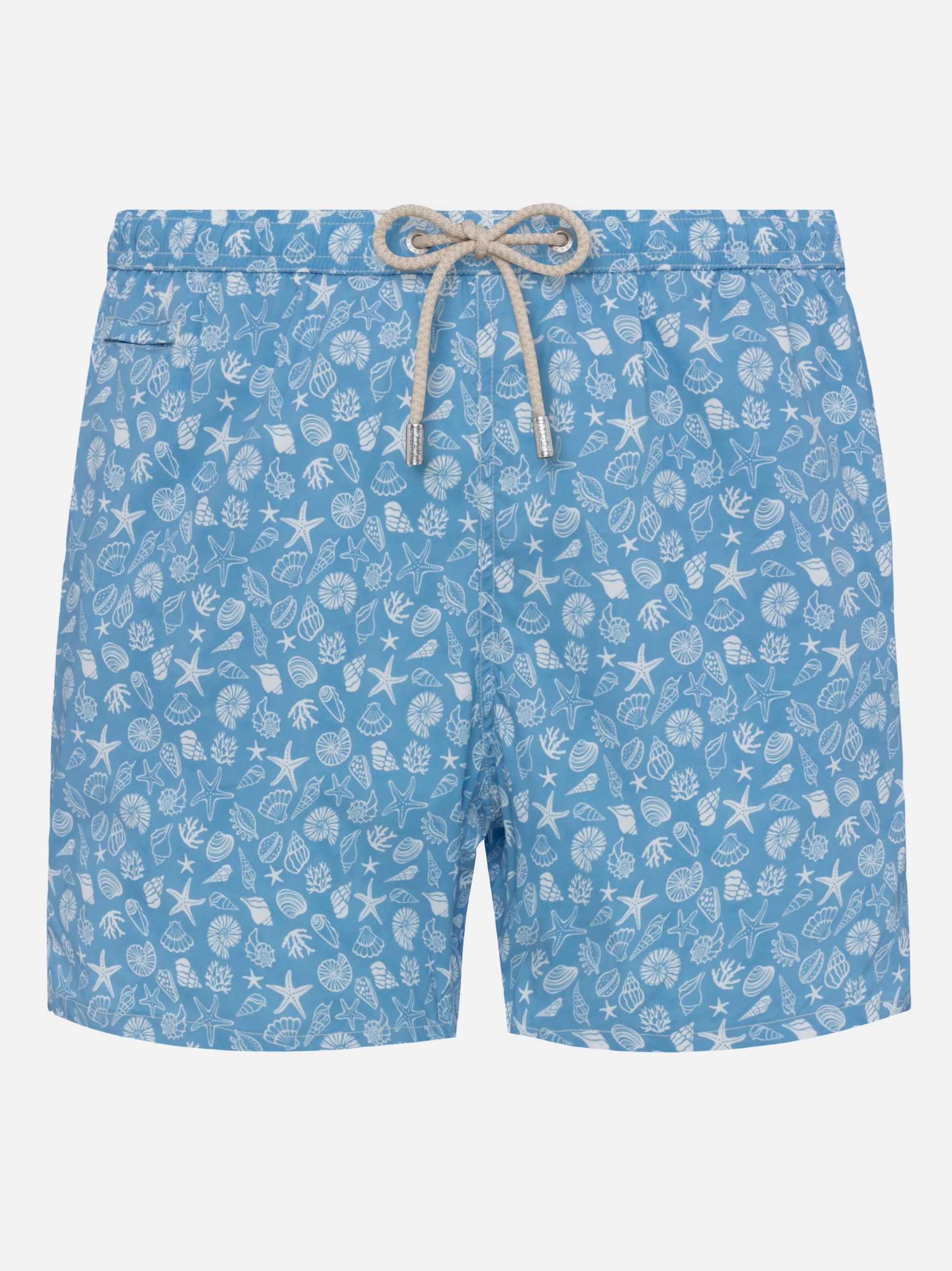 Comfort Light swim shorts with tropical shell print - MC2 Saint Barth