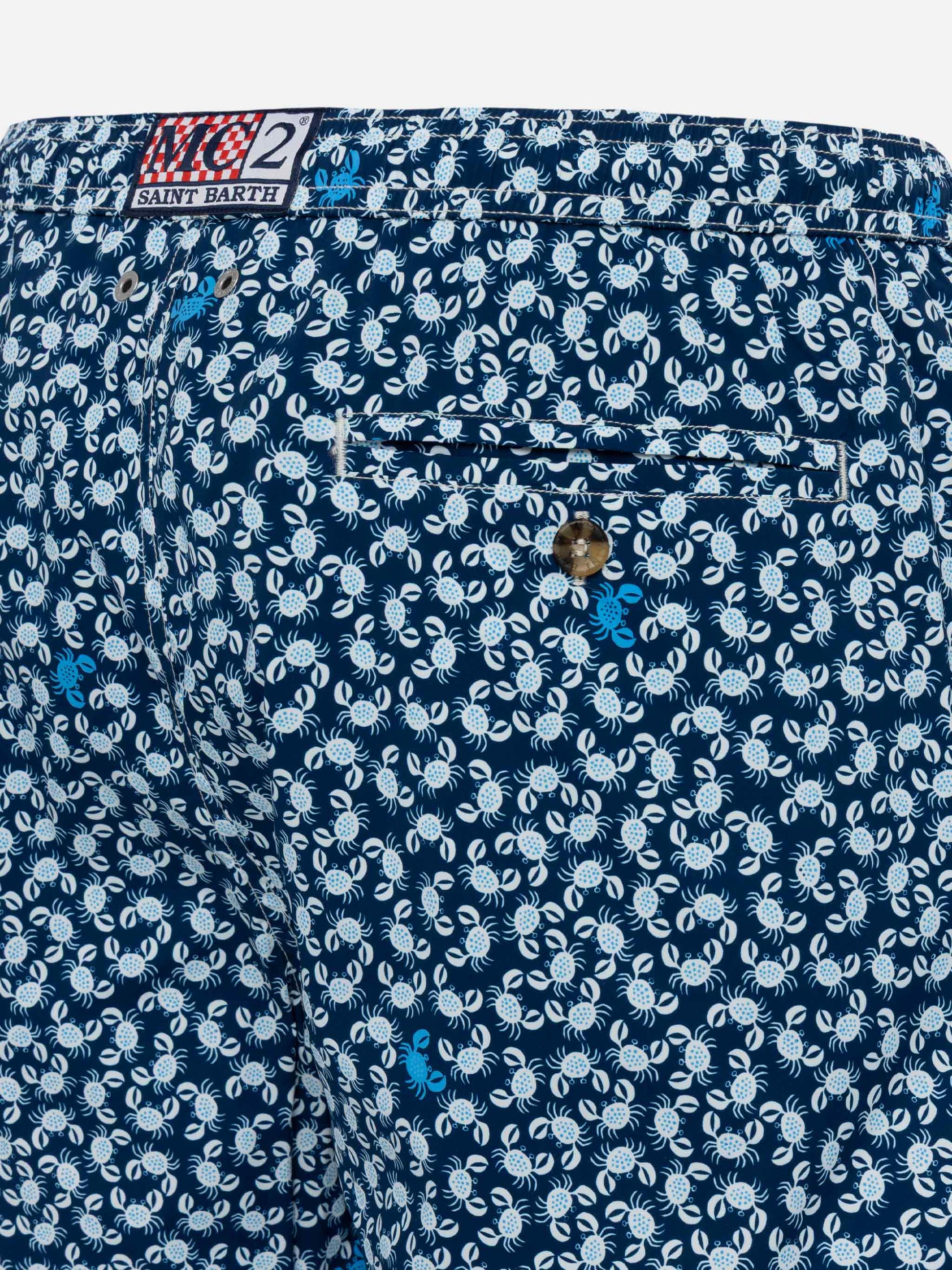 Comfort Light swim shorts with crabs print - MC2 Saint Barth