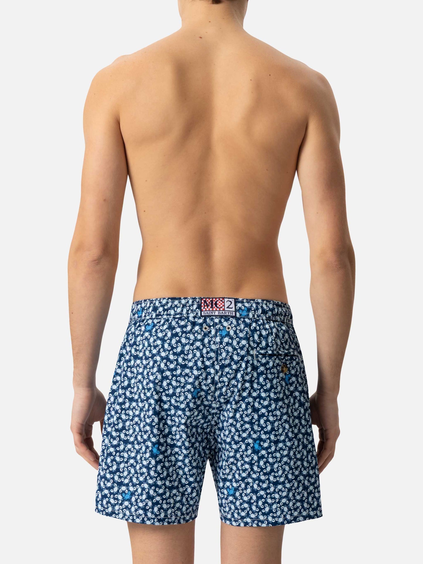 Comfort Light swim shorts with crabs print - MC2 Saint Barth