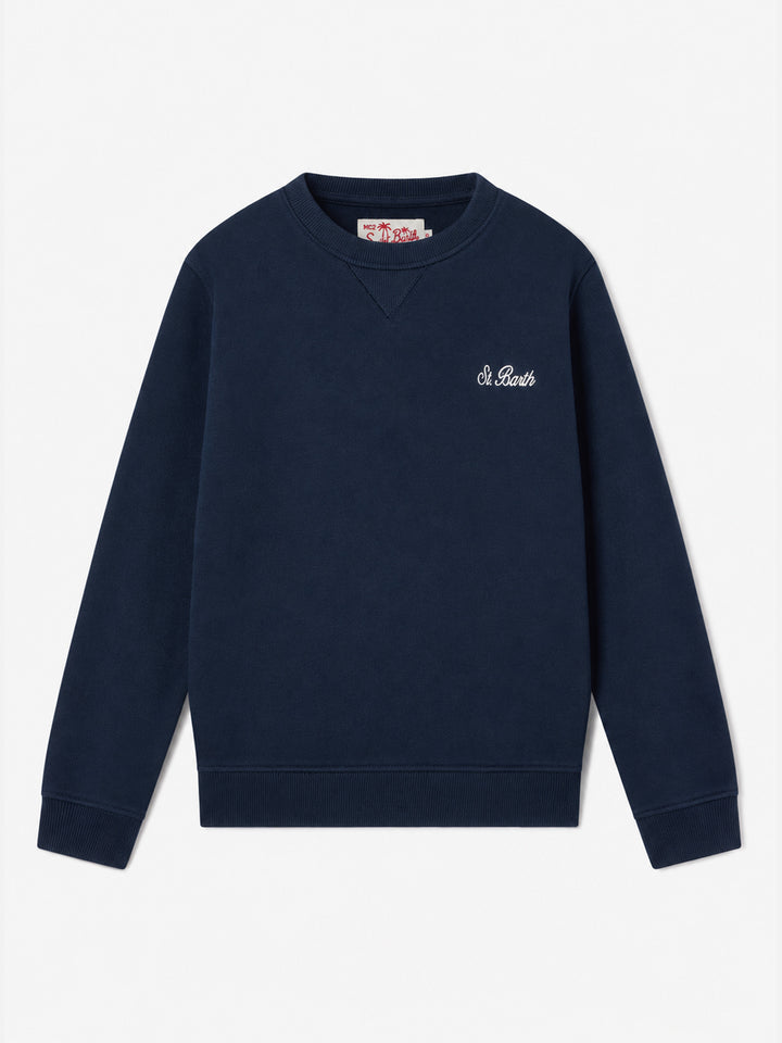 Navy blue Cooper Jr sweatshirt with St. Barth Golf Club print