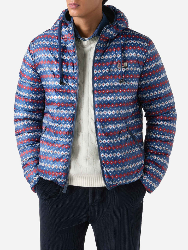 Piumino double face Courchevel in verde militare