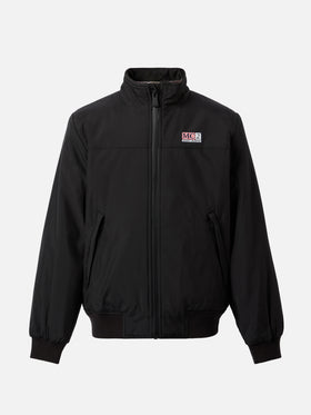 Schwarze Bomberjacke Country Jr mit Fellfutter