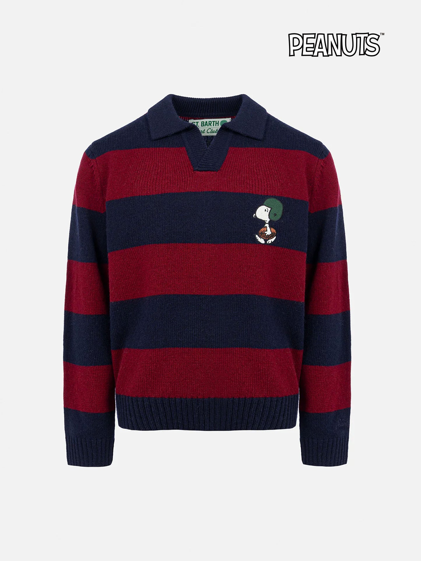 Blau-rot gestreiftes Poloshirt Covent für Jungen mit Snoopy-Aufdruck | SNOOPY PEANUTS SPECIAL EDITION