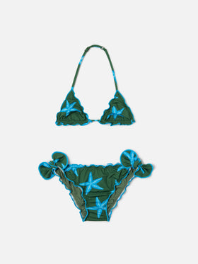 Cris classic triangle bikini with starfish print