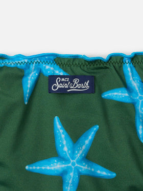 Cris classic triangle bikini with starfish print