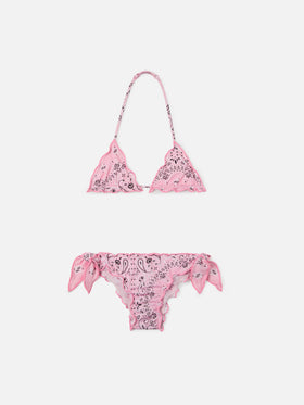 Cris stretch bikini with bandana print