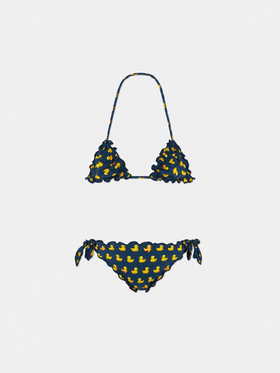 Bikini a triangolo Cris con stampa paperelle