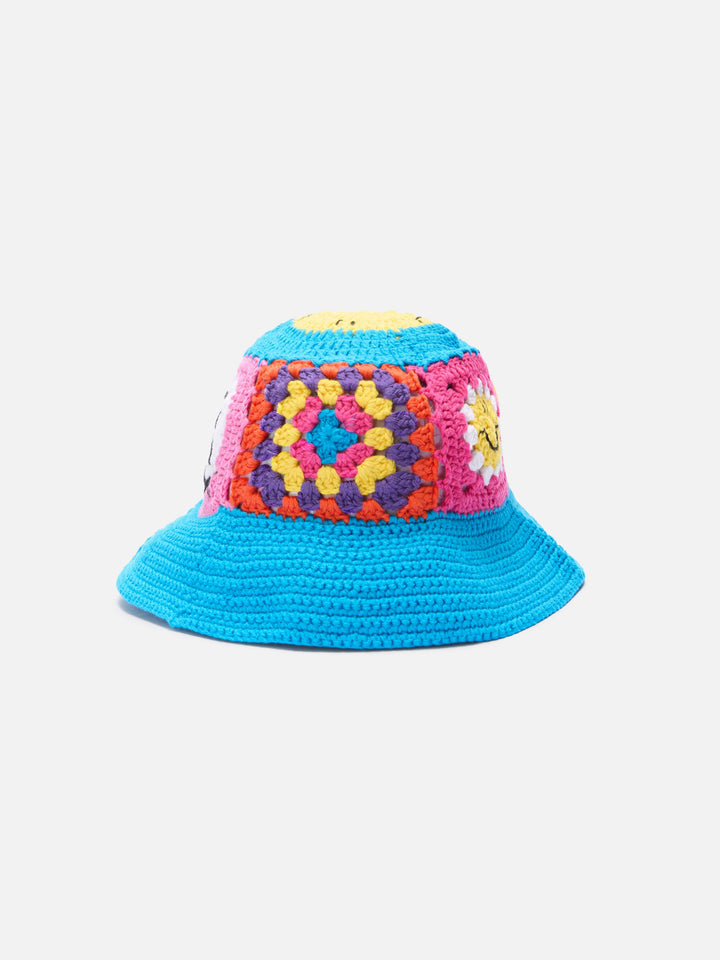 Cappello crochet Jr multicolor a piastrelle