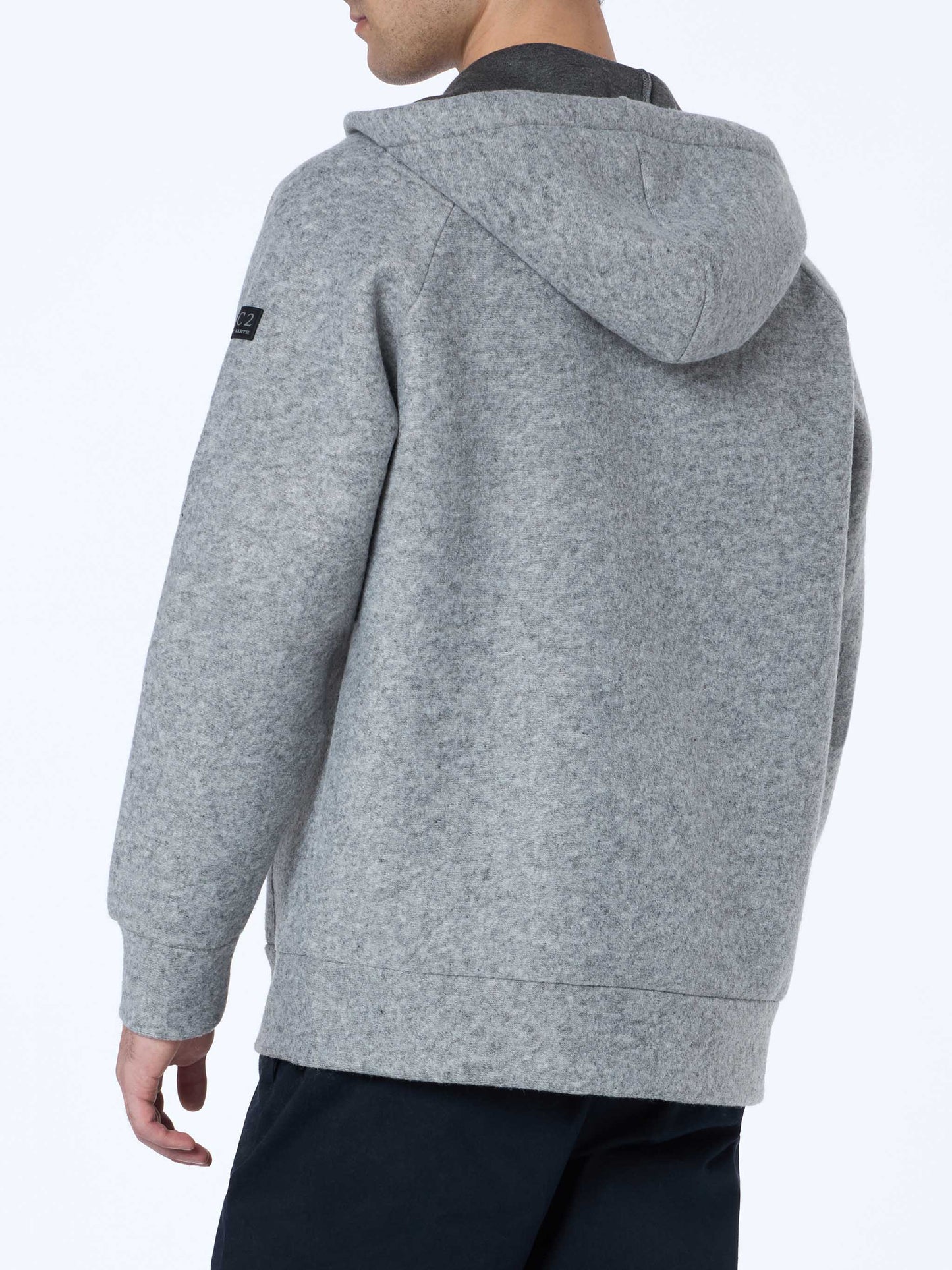 Man mélange grey technc fabric sweatshirt Carrel - MC2 Saint Barth