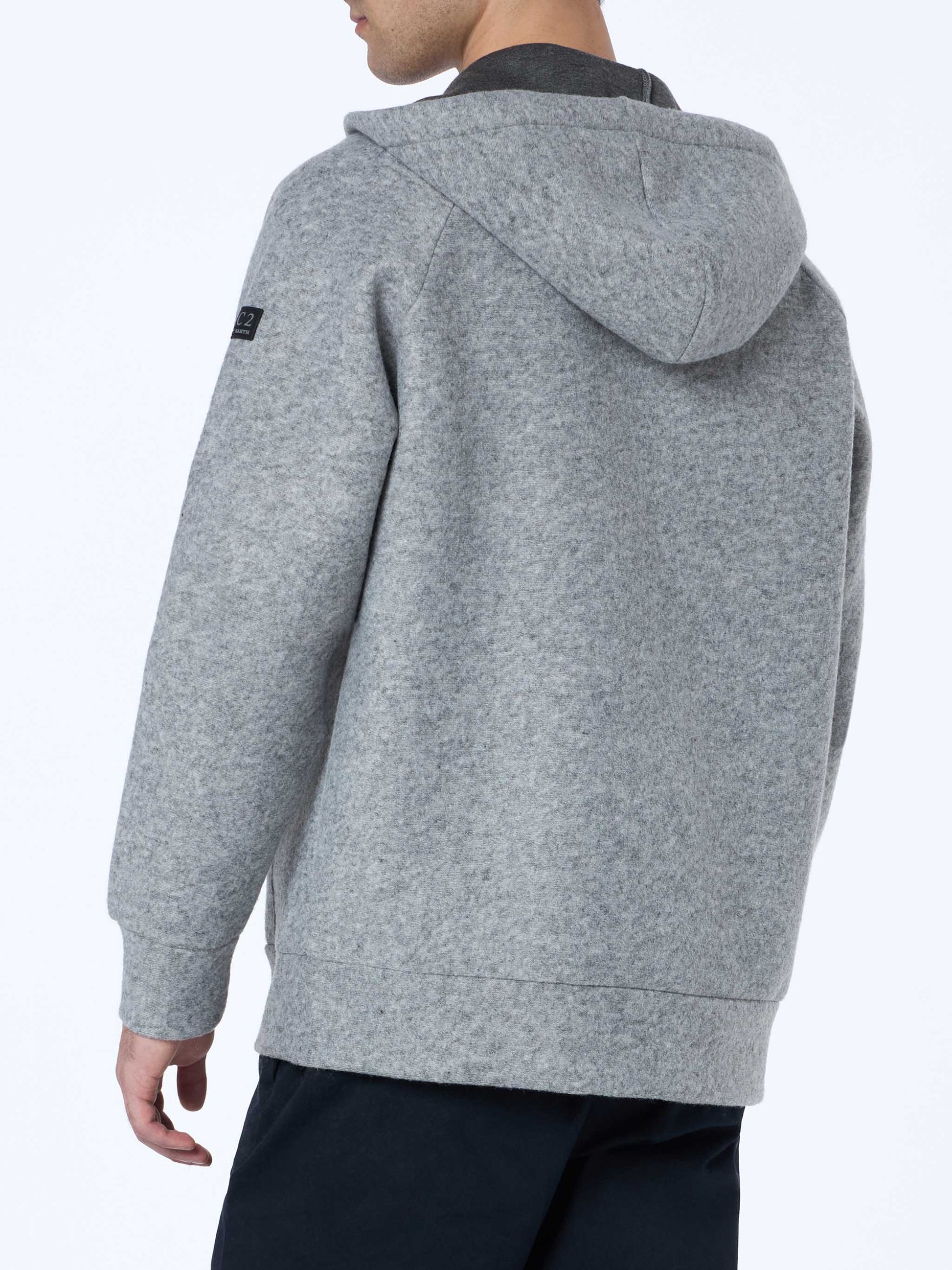 Man mélange grey technc fabric sweatshirt Carrel - MC2 Saint Barth