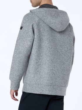 Man mélange grey technc fabric sweatshirt Carrel - MC2 Saint Barth