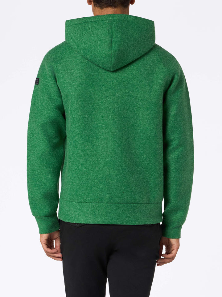 Man green technic fabric sweatshirt Carrel - MC2 Saint Barth