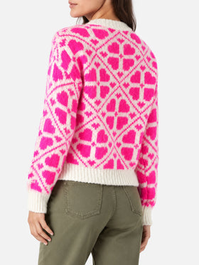 Danya brushed sweater with lettering
