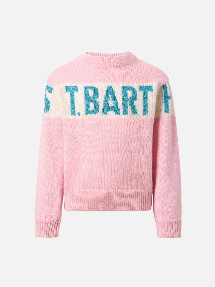 Maglione  Danya Jr in misto alpaca con jacquard lurex St. Barth 