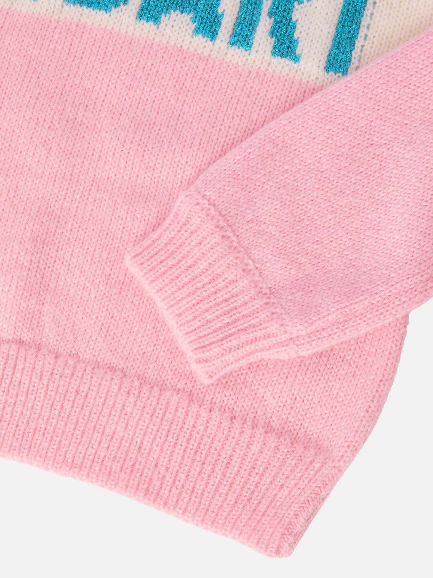 Danya Jr alpaca-blend sweater with St. Barth lurex jacquard