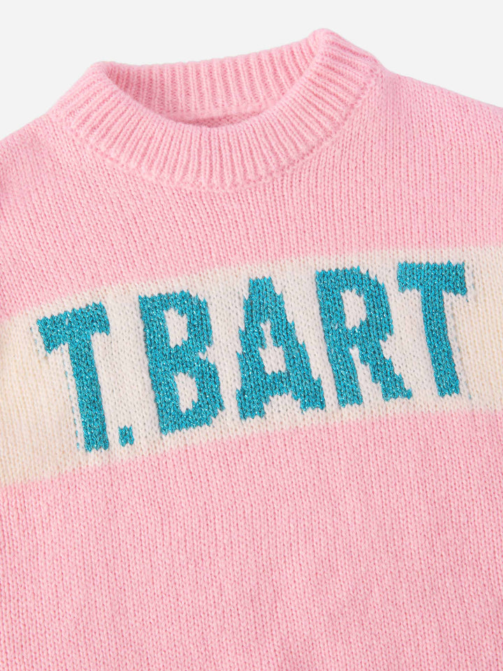 Maglione  Danya Jr in misto alpaca con jacquard lurex St. Barth 