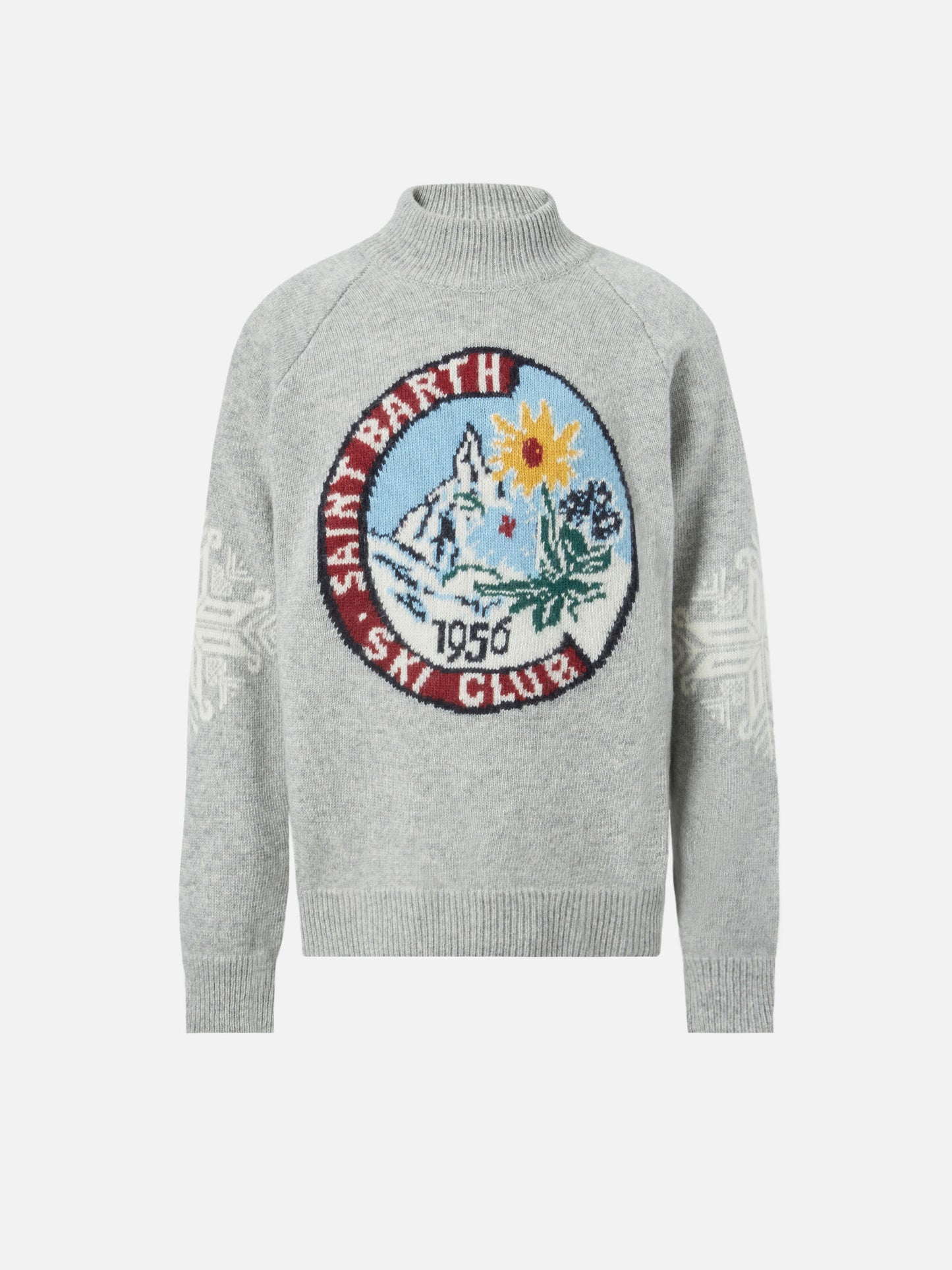 Half-turtleneck Davos with Matterhorn jacquard