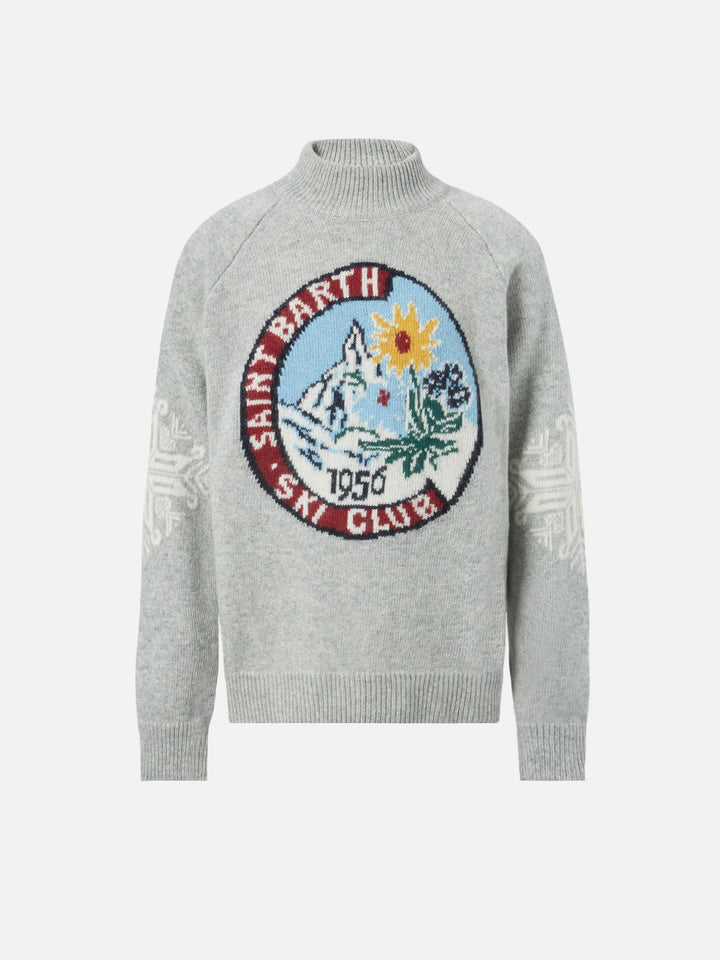 Dolcevita Davos con jacquard Cervino