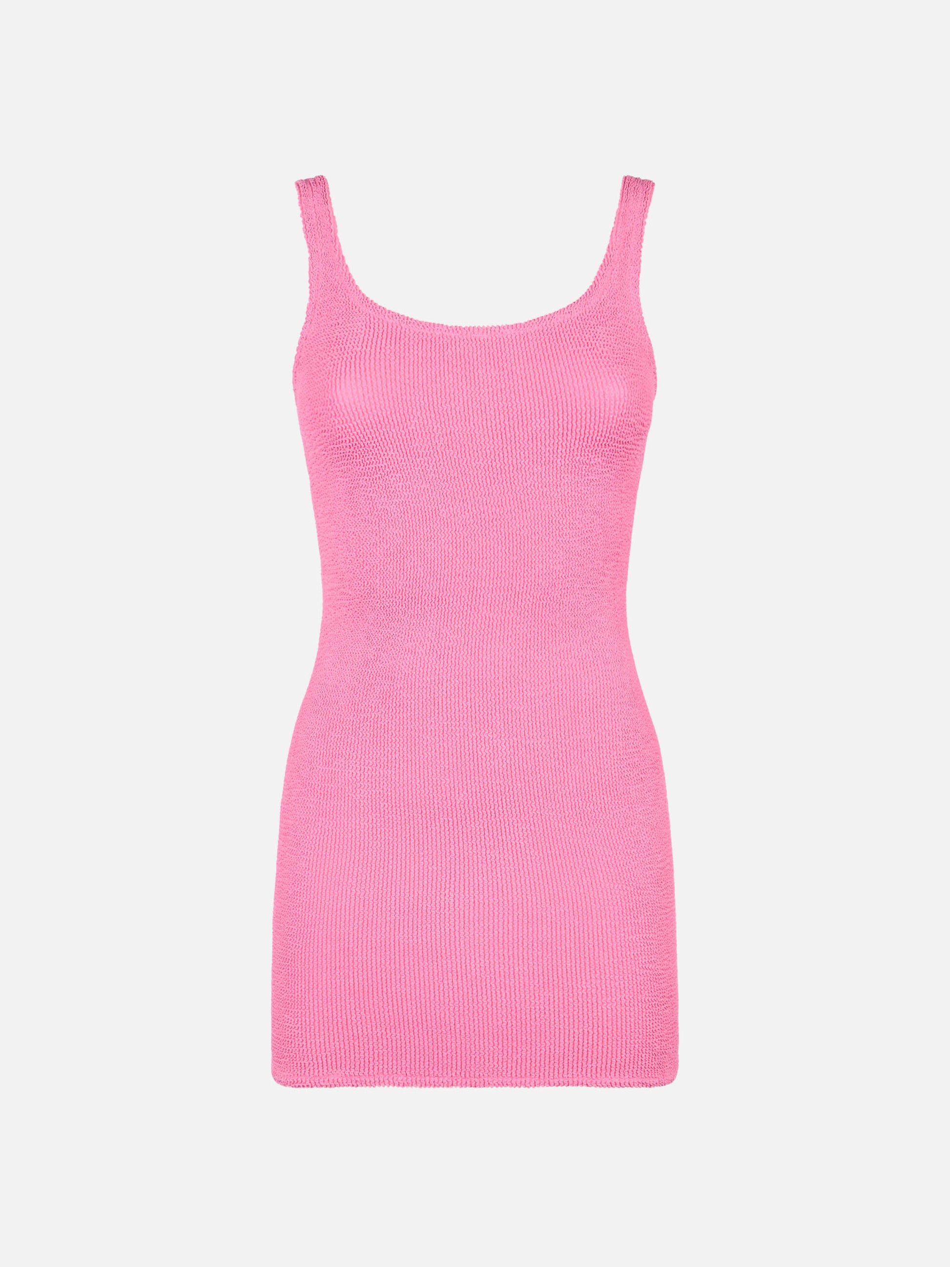 Woman tank pink crinkle dress - MC2 Saint Barth