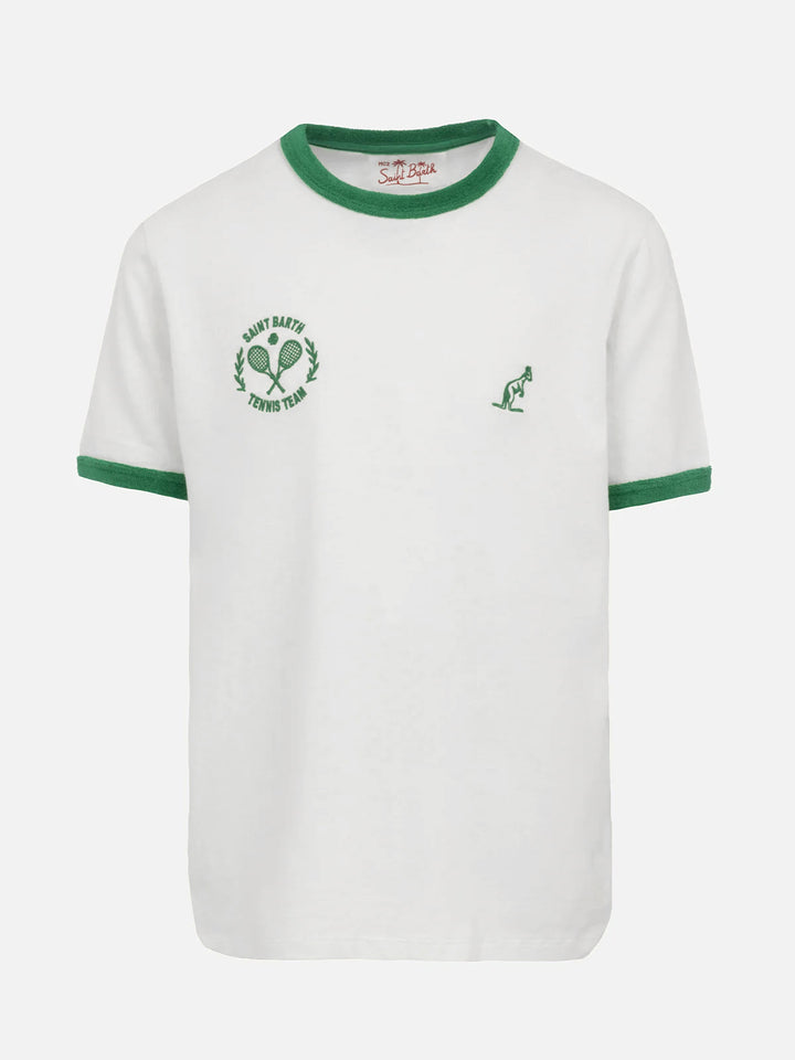 Weißes Baumwoll-T-Shirt für Jungen Dean Jr mit Australian Stickerei | AUSTRALIAN BRAND SPECIAL EDITION