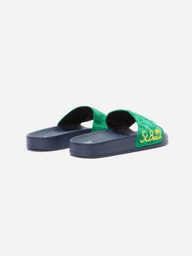 Men’s slippers with Saint Barth logo