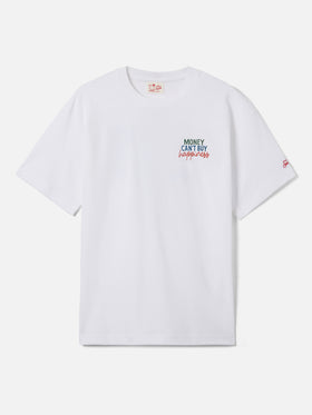 Delmar t-shirt with Money Can’t Buy Happiness print and maxi graphic on the back
