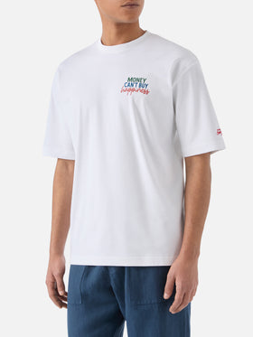 Delmar t-shirt with Money Can’t Buy Happiness print and maxi graphic on the back