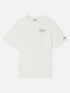 Delmar T-Shirt in Weiß mit Peanuts Tennis Paradise-Print 