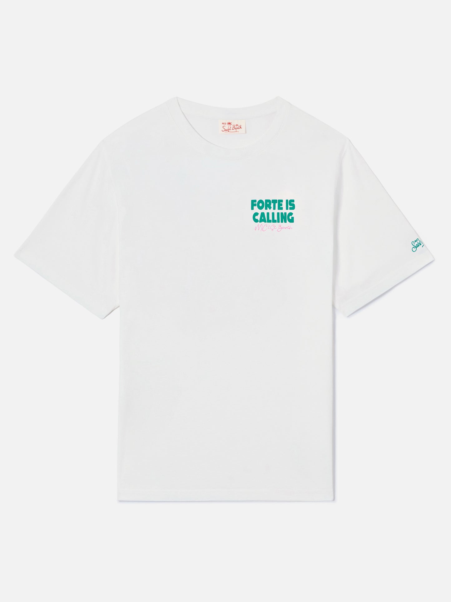 Delmar t-shirt with Forte Is Calling print and maxi graphic on the back