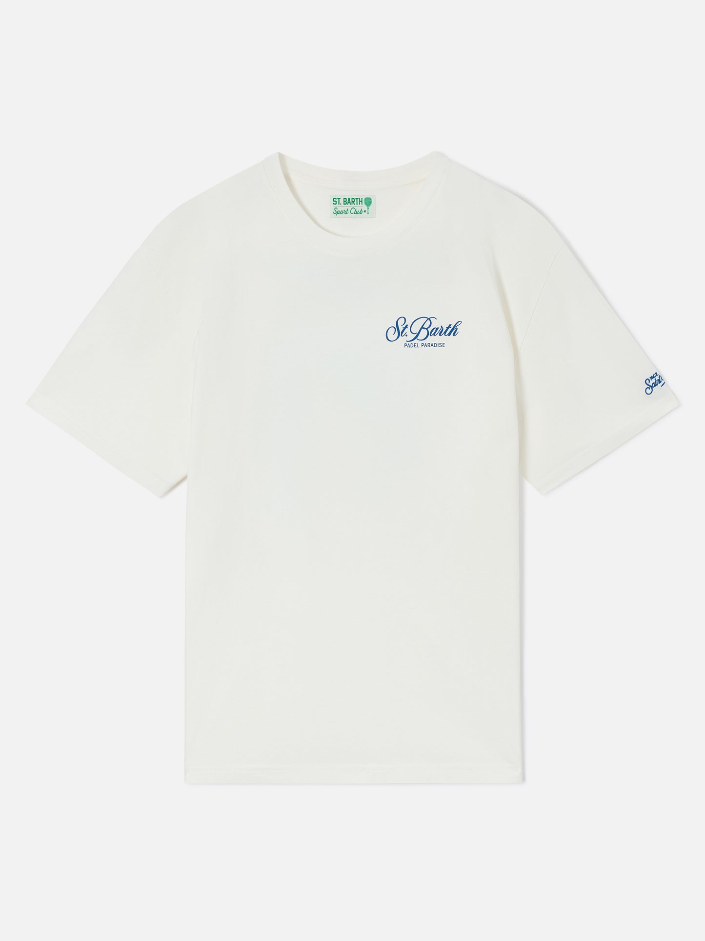 Delmar t-shirt in white with Peanuts Padel Paradise print