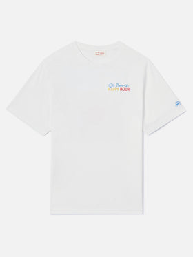 T-shirt Delmar avec imprimé St. Barth Happy Hour et maxi visuel dans le dos 