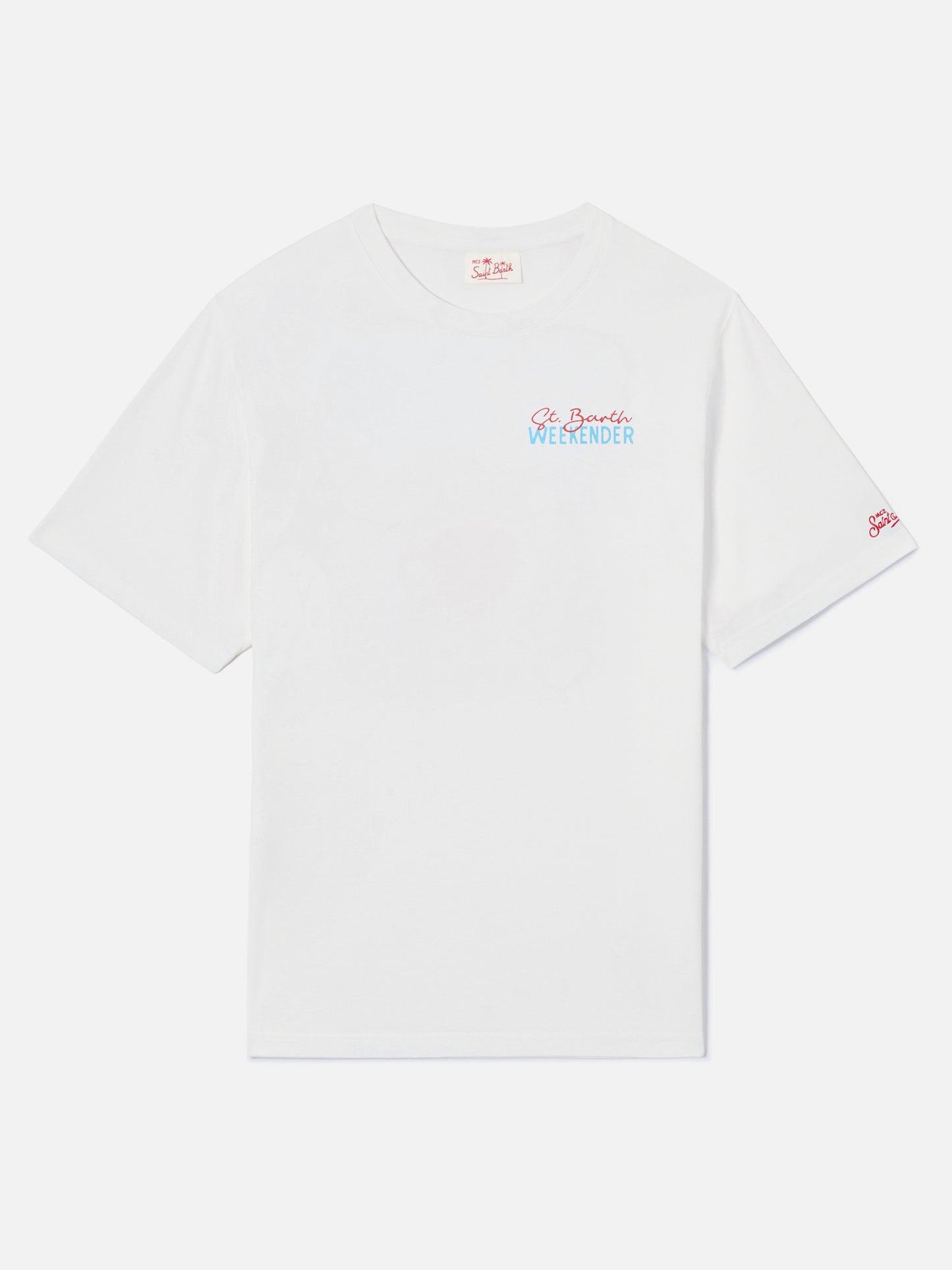 T-shirt Delmar avec imprimé St. Barth Weekender et maxi visuel au dos 