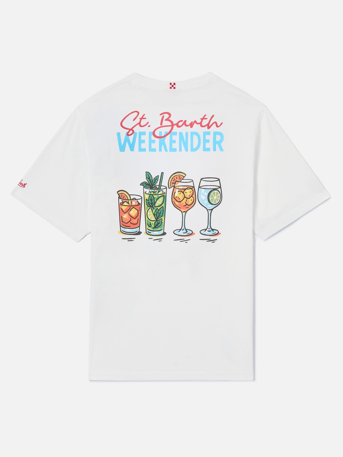 T-shirt Delmar avec imprimé St. Barth Weekender et maxi visuel au dos 