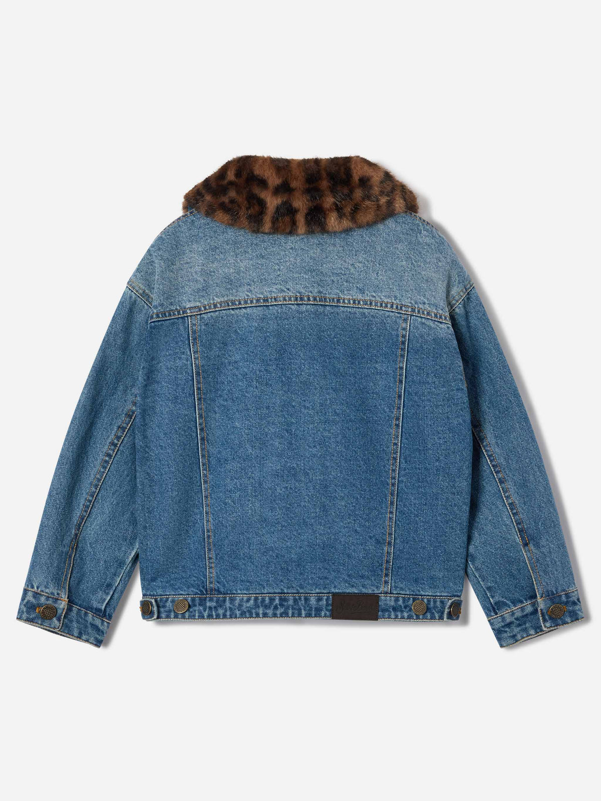 Chaqueta vaquera Light blue Dailys con cuello de piel sintética 