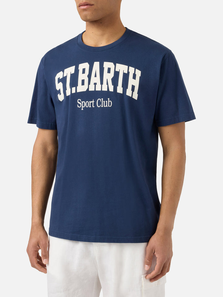 Blue Denver t-shirt with Sport Club print