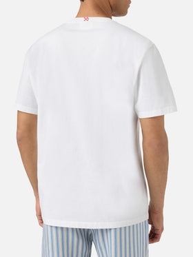 White Denver t-shirt with Sapore di Mare Aula print | Special Edition