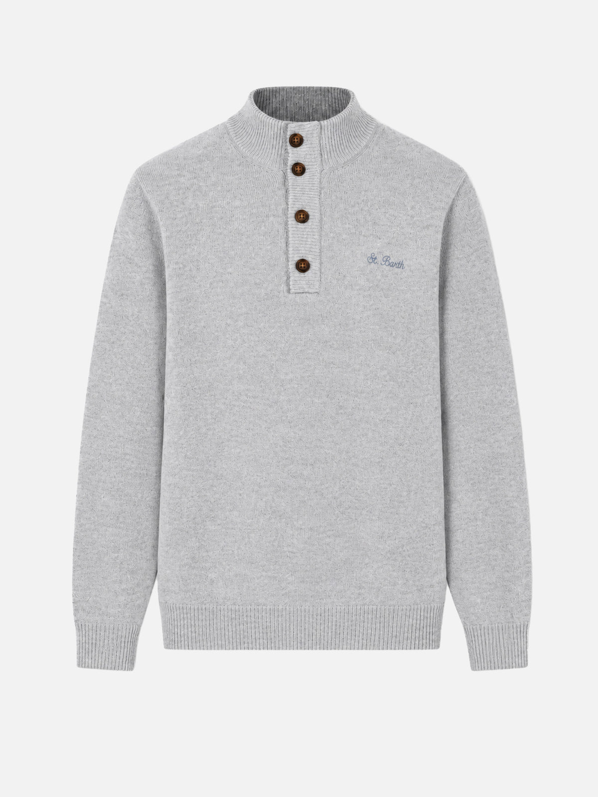 Polo de BLENDED CASHMERE gris claro 