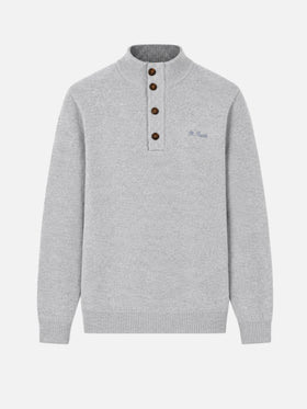 Polo de BLENDED CASHMERE gris claro 