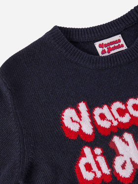 Douglas sweater in cashmere blend with Vacanze di Natale jacquard | VACANZE DI NATALE SPECIAL EDITION