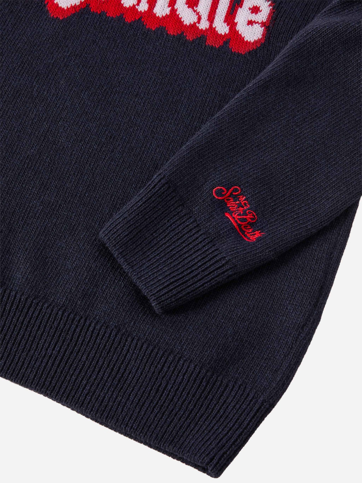 Douglas sweater in cashmere blend with Vacanze di Natale jacquard | VACANZE DI NATALE SPECIAL EDITION