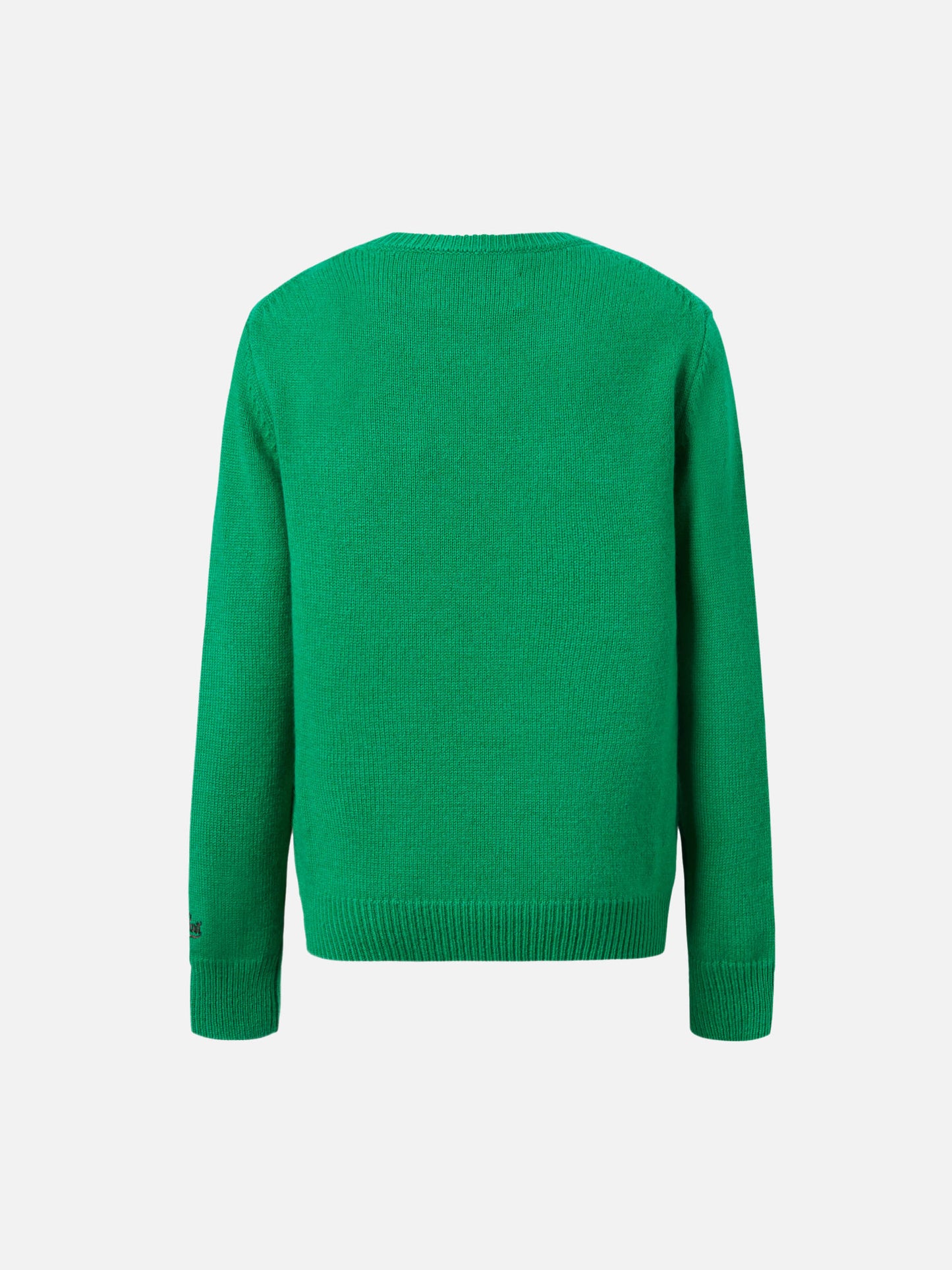 Douglas-Rundhalsausschnitt mit Weihnachtshund-Jacquardmuster