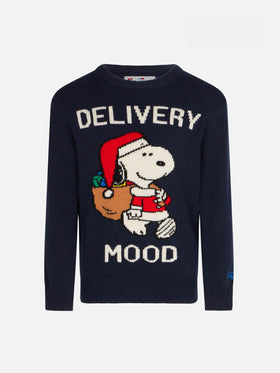Rundhalspullover für Jungen mit weihnachtlichem Snoopy-Aufdruck | PEANUTS™ SONDEREDITION