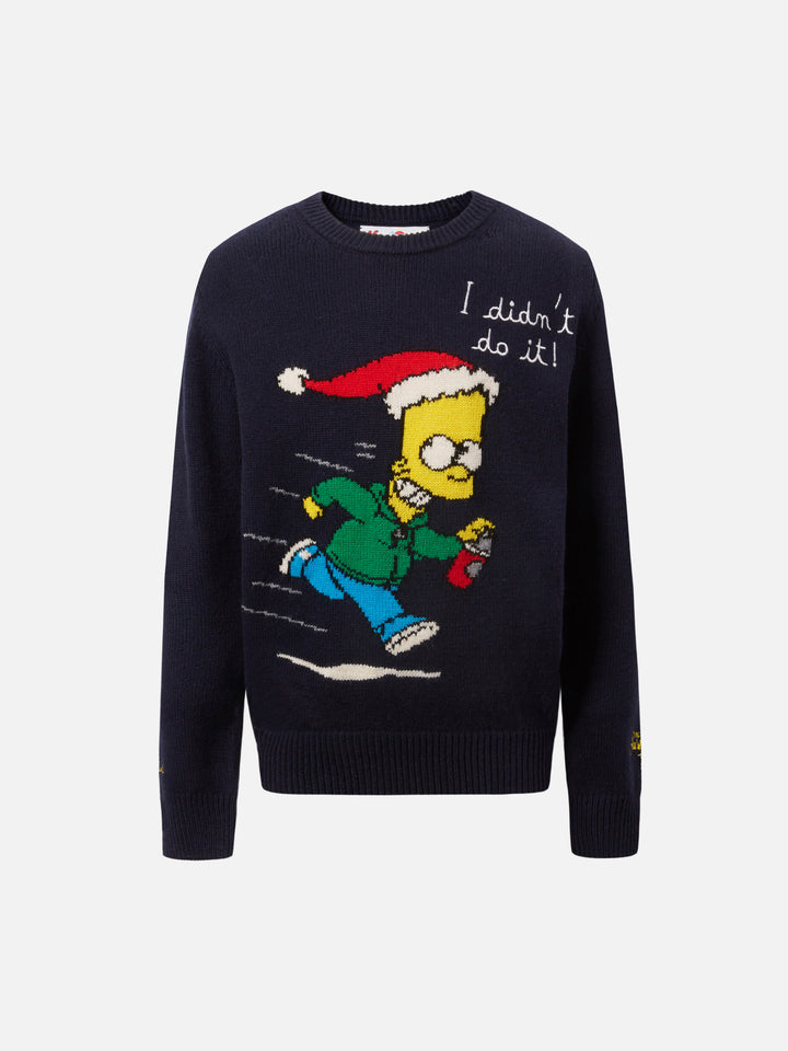 Girocollo Douglas con jacquard e ricamo Bart Simpson | SPECIAL EDITION THE SIMPSONS