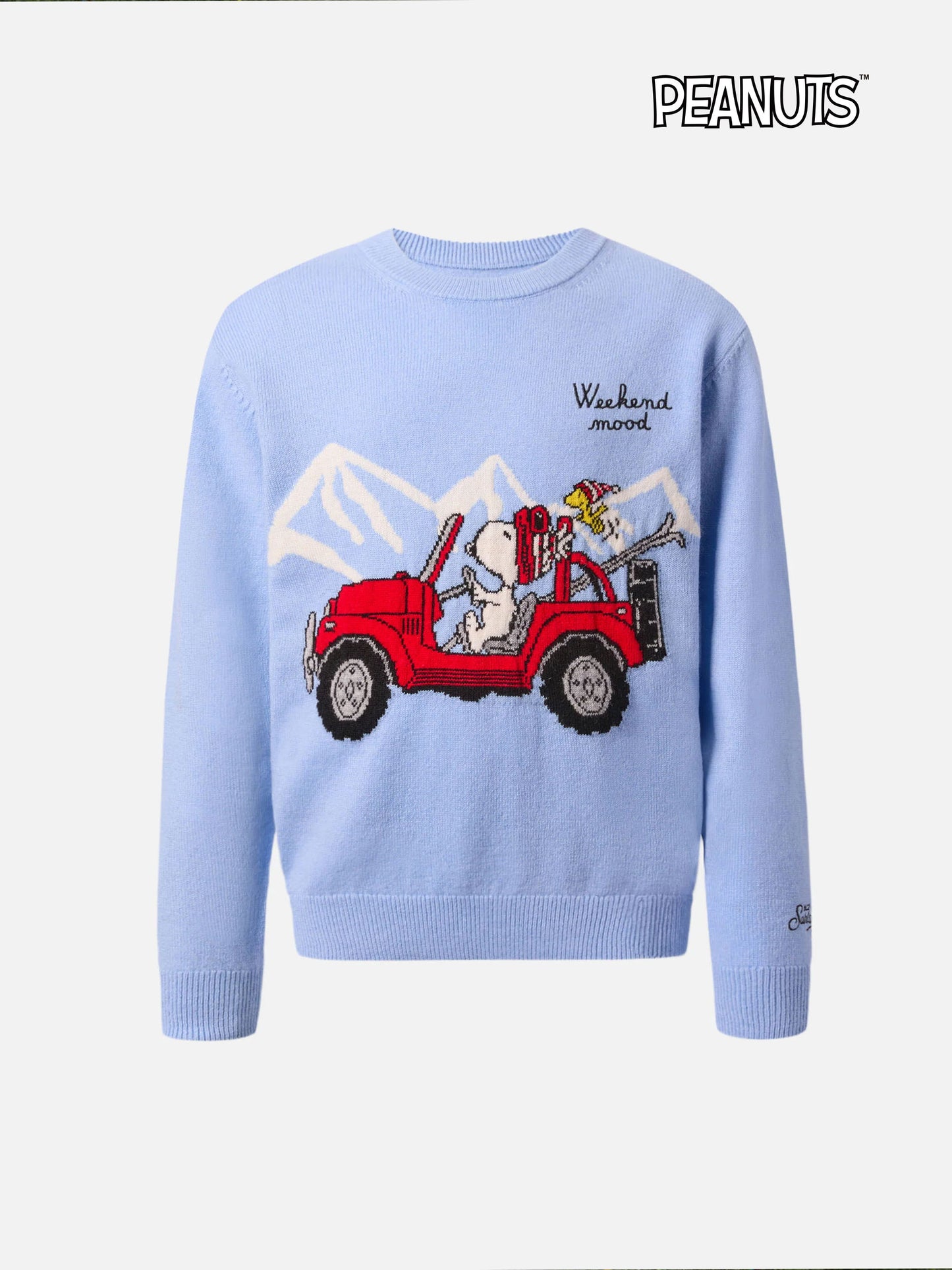 Pullover Douglas Light aus Kaschmirmischung mit Snoopy-Jacquardmuster | PEANUTS SONDEREDITION