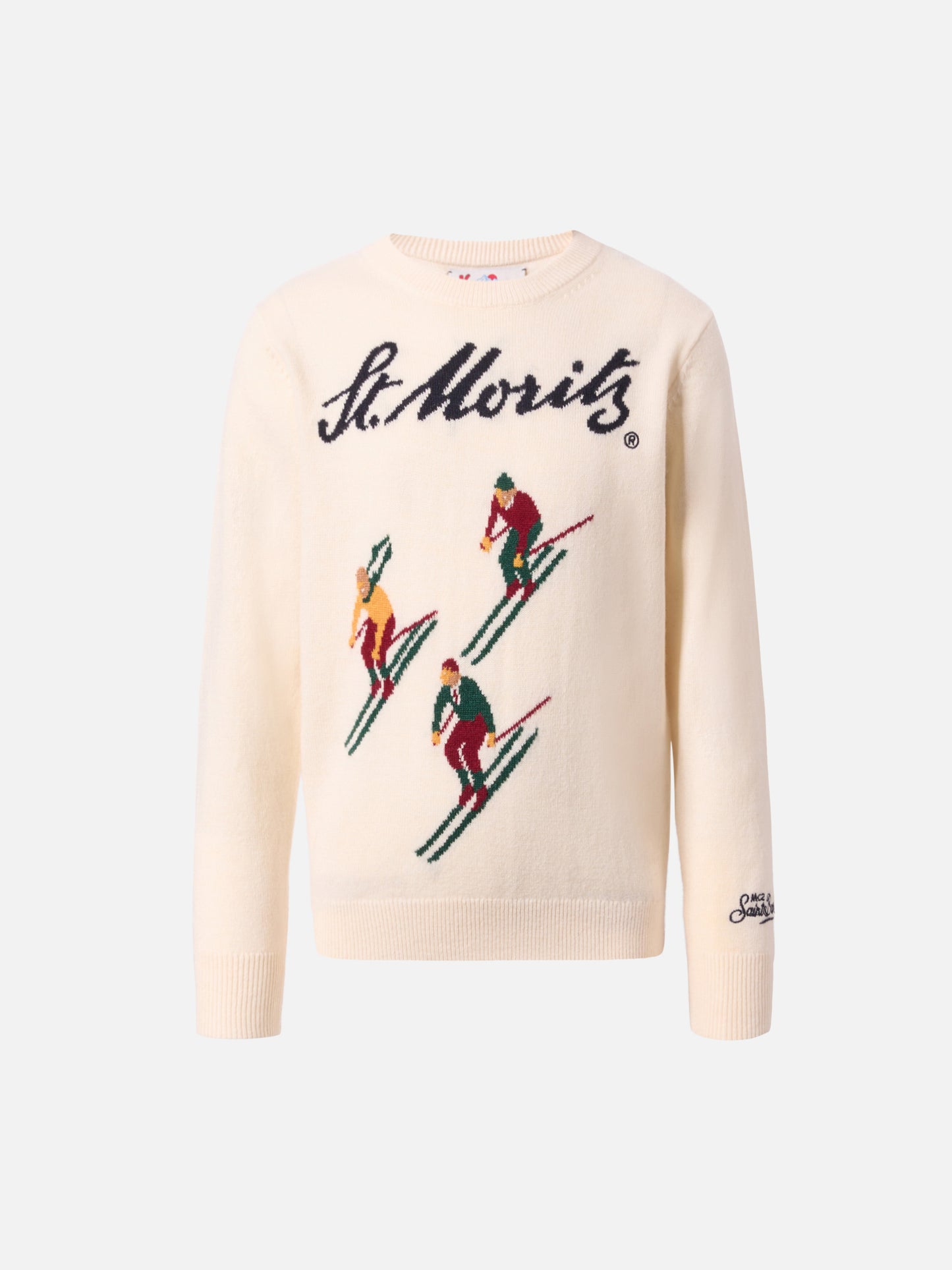 Maglione Douglas  in misto cashmere con jacquard St. Moritz | ST. MORITZ SPECIAL EDITION