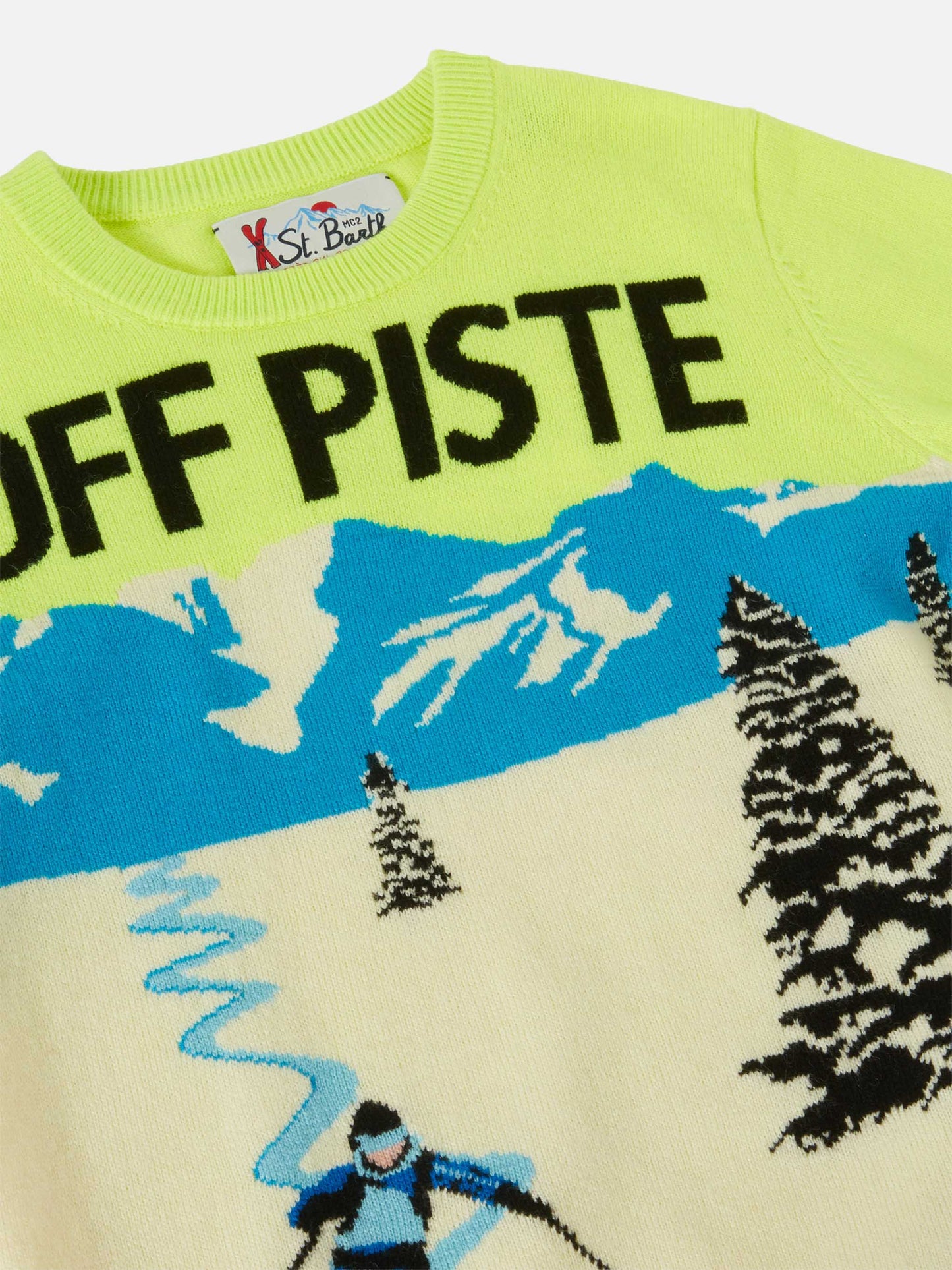 Douglas-Pullover mit Rundhalsausschnitt und Jacquard-Muster im Off-Piste-Postkartenstil