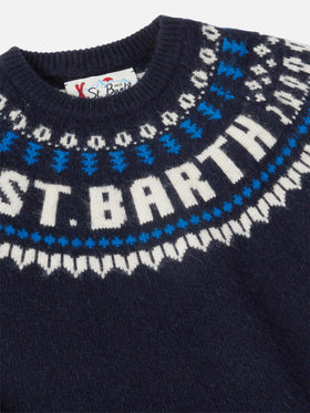 Alpakapullover Douglas mit Fair-Isle-Jacquard