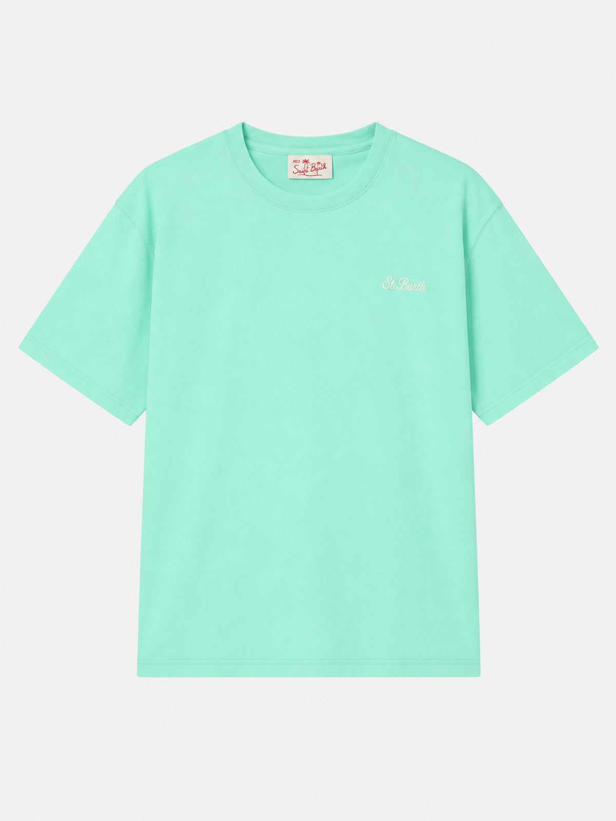 Camiseta de algodón verde salvia Dover 