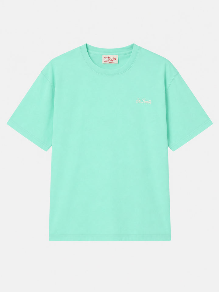 T-shirt Dover en coton vert sauge 