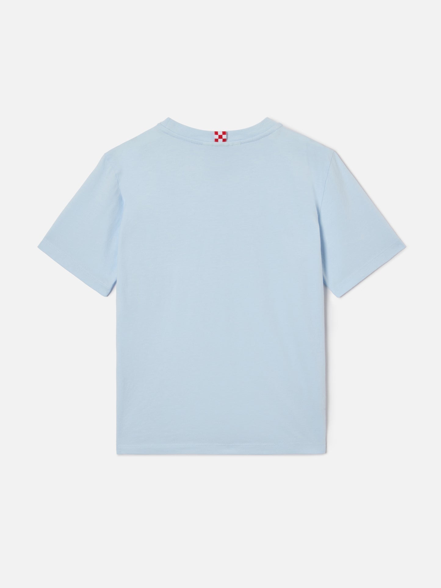 T-shirt Dover Jr bleu clair en pur coton avec logo brodé 